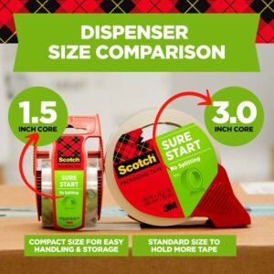 3M Scotch 1.88 in. W X 800 in. L Heavy-Duty Packaging Tape with Dispenser 3-Pack - Image 4