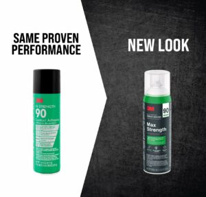 3M Max Strength 90 Multi-Surface Contact Adhesive, 12.6 oz., Low VOC, Max Bond, Heat & Water Resistant, Adjstable Spray for Metal, Wood, Plastics, Laminates, and Concrete (99-NAT) - Image 2