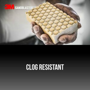3M Sandblaster 4-1/2 in. L X 2-1/2 in. W X 1 in. 220 Grit Sanding Sponge - Image 5