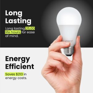 Feit A19 E26 (Medium) LED Bulb Daylight 60 Watt Equivalence 4 pk - Image 5