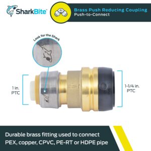 SharkBite Push to Connect 1 in. 1-1/4 in. D Reducing Coupling UXL013528 - Image 2