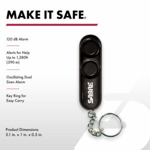 Sabre Black Plastic Personal Security Alarm PA-01 - Image 2