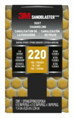 3M Sandblaster 4-1/2 in. L X 2-1/2 in. W X 1 in. 220 Grit Sanding Sponge