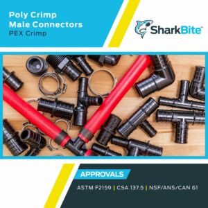 SharkBite 1/2 in. Barb X 1/2 in. D MNPT Poly Alloy Male Adapter 5-Pack - Image 5