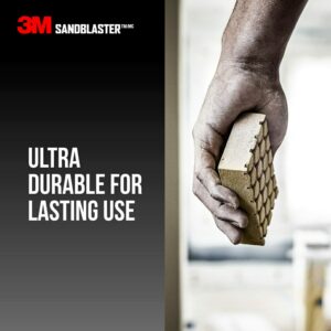 3M Sandblaster 4-1/2 in. L X 2-1/2 in. W X 1 in. 220 Grit Sanding Sponge - Image 6