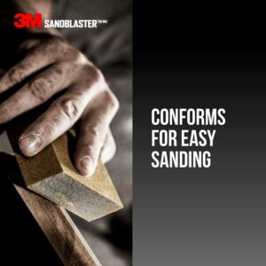 3M Sandblaster 4-1/2 in. L X 2-1/2 in. W X 1 in. 150 Grit Dual Sanding Sponge - Image 6