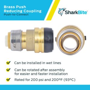 SharkBite Push to Connect 1 in. 1-1/4 in. D Reducing Coupling UXL013528 - Image 4