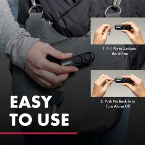 Sabre Black Plastic Personal Security Alarm PA-01 - Image 4