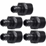SharkBite 1/2 in. Barb X 1/2 in. D MNPT Poly Alloy Male Adapter 5-Pack