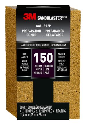 3M Sandblaster 4-1/2 in. L X 2-1/2 in. W X 1 in. 150 Grit Dual Sanding Sponge