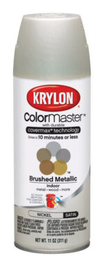 Krylon ColorMaster Matte Nickel Metallic Spray Paint 11 oz