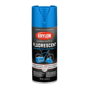 Krylon Fluorescent Spray Paint  Flat  Fluorescent Blue  11 oz.