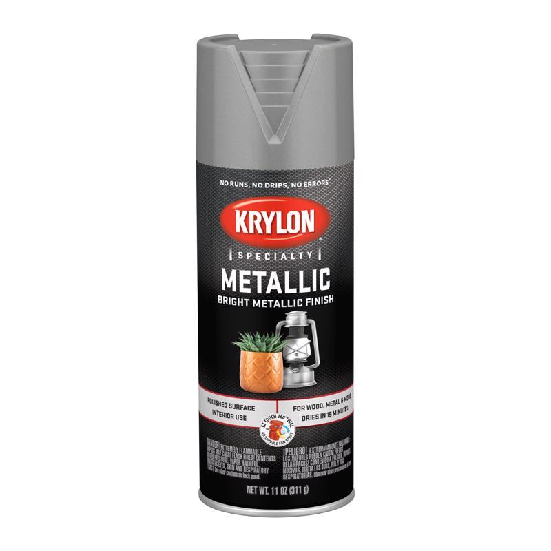 Krylon Metallic Chrome Aluminum Spray Paint 12 oz 1404