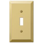 Amerelle Century Polished Bronze 1 gang Stamped Steel Toggle Wall Plate