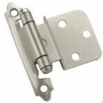 Amerock 2 in. W X 2-3/4 in. L Satin Nickel Steel Self-Closing Hinge 2 pk
