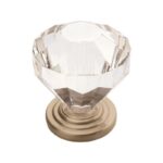 Amerock Traditional Classics Cabinet Knob 1-1/4 in. D 1-3/8 in. Satin Nickel