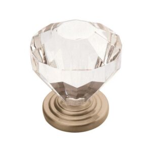 Amerock Traditional Classics Cabinet Knob 1-1/4 in. D 1-3/8 in. Satin Nickel