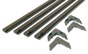 Prime-Line Bronze Aluminum 5/16 in. W X 3/4 in. L Screen Frame Kit PL7808