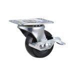 Projex 2 in. D Swivel Soft Rubber Caster 90 lb