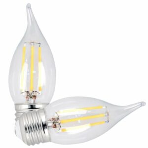 Feit CA10 (Flame Tip) E26 (Medium) LED Bulb Soft White 25 Watt Equivalence 2 pk