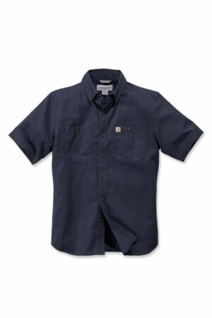 Carhartt Rugged Flex® Rigby Short Sleeve Work Shirt Navy 103555-412 Large - Image 3