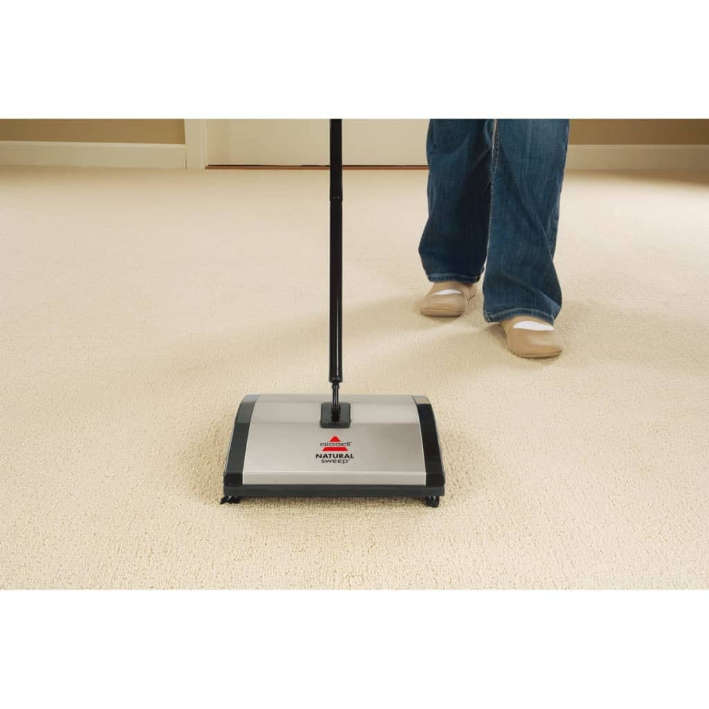 Bissell Natural Sweep Carpet and Floor Sweeper with Dual Brush Rotating System and 2 Corner Edge Brushes, 92N0A, 4.2 lb. - Image 3