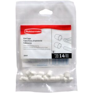 Rubbermaid 6.8 in. H X 4.5 in. W X .4 in. L Plastic End Caps 14-Pack - Image 2