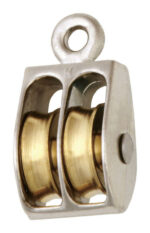 Koch Industries 5059448 1 in. NKoch Industries 1 in. D Nickel Steel Rigid Eye Double Sheave Rigid Eye Pulleyckel Steel Double Sheave Rigid Eye Pulley - Pack of 10