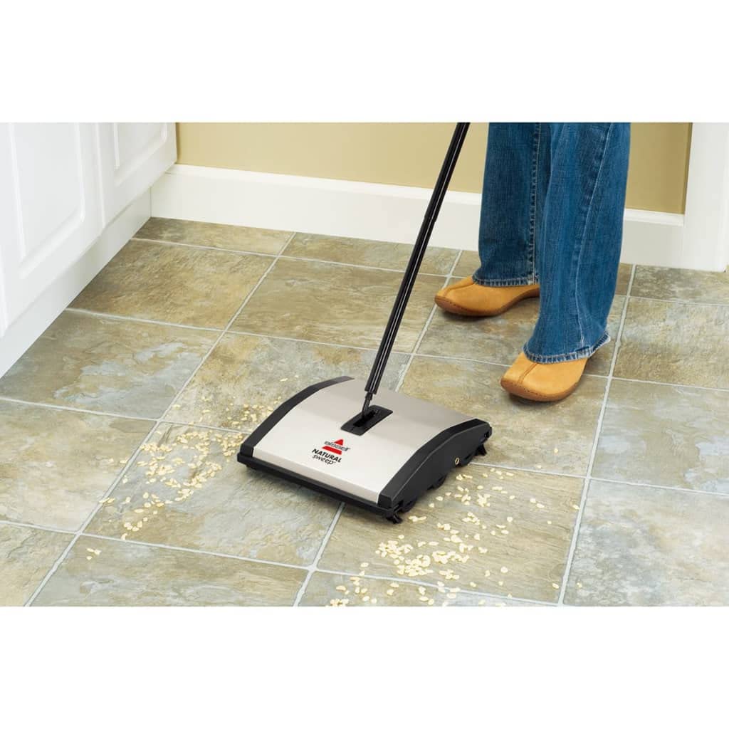 Bissell Natural Sweep Carpet and Floor Sweeper with Dual Brush Rotating System and 2 Corner Edge Brushes, 92N0A, 4.2 lb. - Image 2