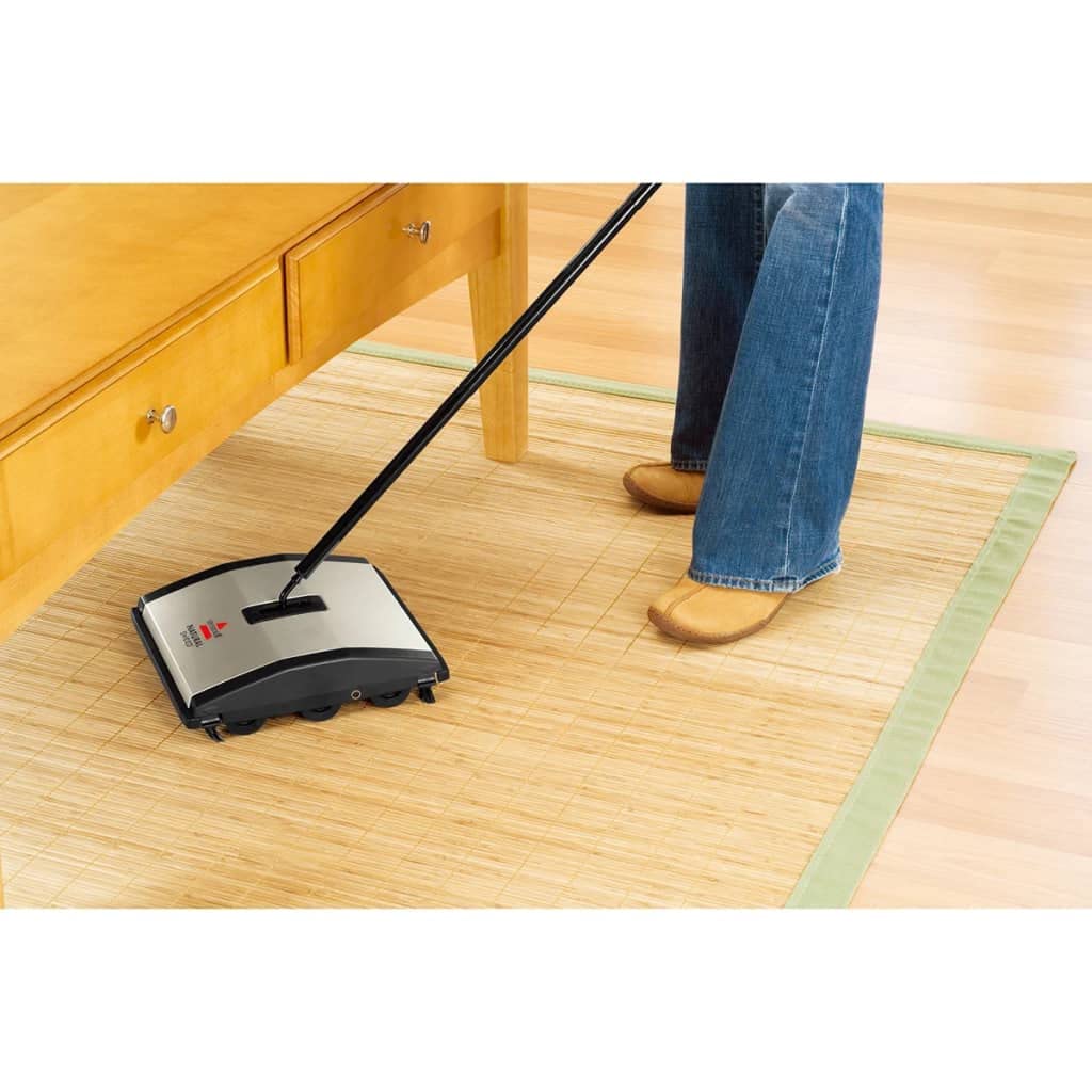 Bissell Natural Sweep Carpet and Floor Sweeper with Dual Brush Rotating System and 2 Corner Edge Brushes, 92N0A, 4.2 lb. - Image 6