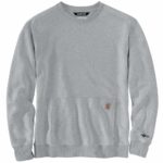 Carhartt Force Relaxed Fit Lightweight Crewneck Sweatshirt Asphalt Heather LARGE