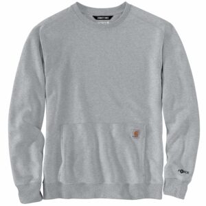 Carhartt Force Relaxed Fit Lightweight Crewneck Sweatshirt Asphalt Heather LARGE