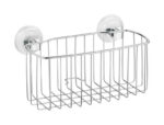 iDesign Power Lock Silver Stainless Steel Shower Basket 41620