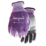 Watson Gloves Homegrown Polyester Knit Karma Purple Gardening Gloves Medium