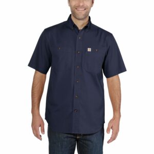 Carhartt Rugged Flex® Rigby Short Sleeve Work Shirt Navy 103555-412 Large