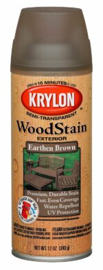 Krylon K03607000 Wood Stain Earthen Brown Spray Stain