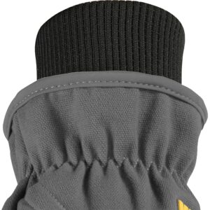 Wells Lamont Men's Outdoor Winter Work Gloves Black/Gray Large 7748L - Image 2