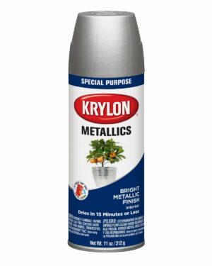 Krylon Special Purpose Brilliant Bright Silver Metallic Spray Paint 11 oz