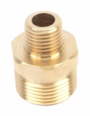 Forney Pressure Washer Accessories, Male Screw Nipple, M22M to 1/4-Inch Male NPT