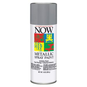 Krylon Now Spray Paint, Gloss, Aluminum, 9 oz 21201
