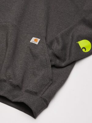 Carhartt Midweight Logo Sleeve Graphic Sweatshirt Carbon Heather K288 Large - Image 6