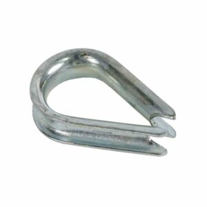 Koch Zinc-Plated Galvanized Steel 3/16 in. D Wire Rope Clips and Thimble 20-Pack
