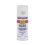 Rust-Oleum 7780830 Stops Rust Clean Metal Primer Spray, 12 oz, Flat White