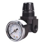 Tru-Flate Plastic/Steel Mini Regulator with Gauge 1/4 in. NPT 160 psi
