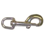 Baron Manufacturing 1/2" Nickel Finish Swivel Eye Bolt Snap