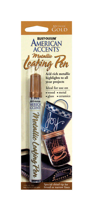 Rust-Oleum American Accents Metallic Gold Leafing Pen Exterior and Interior