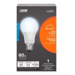 Feit A19 E26 (Medium) LED Dusk to Dawn Bulb Daylight 60 Watt Equivalence