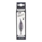 Feit CA10 E12 (Candelabra) LED Bulb Smoke Daylight 25 Watt Equivalence