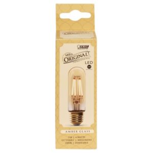 Feit T10 E26 (Medium) LED Bulb Amber 40 Watt Equivalence