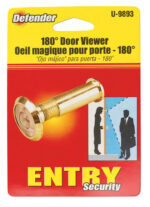 Prime-Line 0.56 in. D 180 deg Polished Brass Brass Door Viewer U 9893